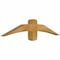 Ekena Millwork Bellingham Rough Sawn Timber Gable Bracket, Western Red Cedar, 48"W x 10"H x 4"D x 4"F, 5/12 Pitch GBW048X10X0404BEL00RWR - alternate 3